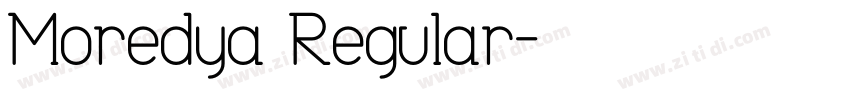 Moredya Regular字体转换